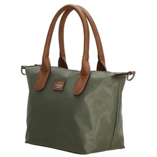 Charm London Buckingham Handbag Γυναικεία Τσάντα Μικρή Ώμου/Χειρός Χακί 20777
