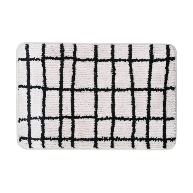 ESTIA ΤΑΠΕΤΟ ΜΠΑΝΙΟΥ CAGE 40x60cm 100% ΜΙΚΡΟΪΝΕΣ ΓΚΡΙ-ΜΑΥΡΟ