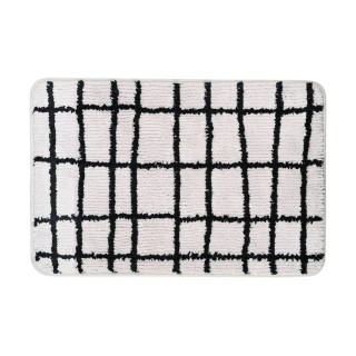 ESTIA ΤΑΠΕΤΟ ΜΠΑΝΙΟΥ CAGE 40x60cm 100% ΜΙΚΡΟΪΝΕΣ ΓΚΡΙ-ΜΑΥΡΟ