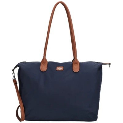Charm London Buckingham Business Bag Γυναικεία Τσάντα Ώμου Μεγάλη Μπλε 22521