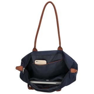 Charm London Buckingham Business Bag Γυναικεία Τσάντα Ώμου Μεγάλη Μπλε 22521