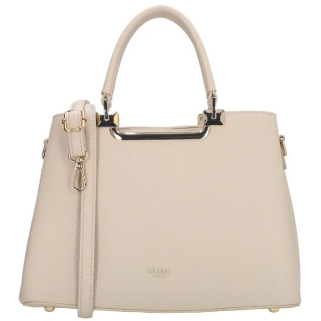 Charm London Lucca Handbag Γυναικεία Τσάντα Ώμου/Χειρός Μπέζ 24169