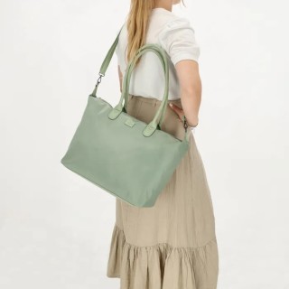 Charm London Buckingham Mono Business bag Γυναικεία Τσάντα ώμου Φυστικί W00838