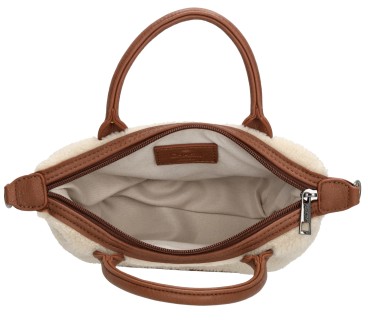 Charm London Buckingham Teddy Crossbody Tas Γυναικεία Τσάντα Ώμου/Χειρός Μικρή Μπεζ W01267