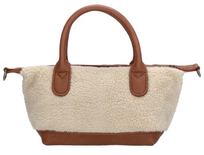 Charm London Buckingham Teddy Crossbody Tas Γυναικεία Τσάντα Ώμου/Χειρός Μικρή Μπεζ W01267