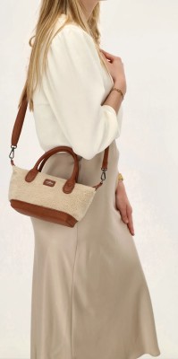 Charm London Buckingham Teddy Crossbody Tas Γυναικεία Τσάντα Ώμου/Χειρός Μικρή Μπεζ W01267
