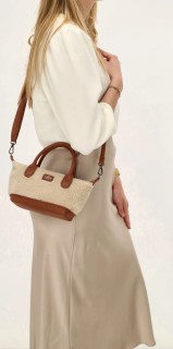 Charm London Buckingham Teddy Crossbody Tas Γυναικεία Τσάντα Ώμου/Χειρός Μικρή Μπεζ W01267