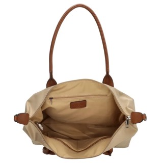 Charm London Buckingham Shopper Γυναικεία Τσάντα Ώμου/Χειρός Μπεζ 20776