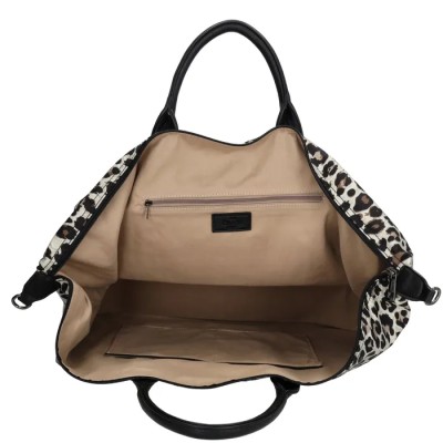 Charm London Buckingham Travel bag Τσάντα Ταξιδίου Υφασμάτινη Λεοπάρ W00324