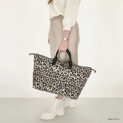 Charm London Buckingham Travel bag Τσάντα Ταξιδίου Υφασμάτινη Λεοπάρ W00324