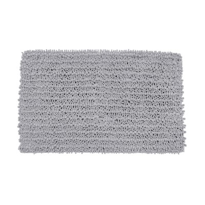 ESTIA ΤΑΠΕΤΟ ΜΠΑΝΙΟΥ SHAGGY 80x50cm ΠΟΛΥΕΣΤΕΡΑ ΓΚΡΙ ΑΝΟΙΧΤΟ