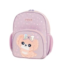 Polo Junior Fizz Σχολική Τσάντα Πλάτης Νηπιαγωγείου Λιλά Σκυλάκι 9-11-001-8450