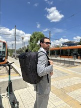 Matein 1197 Σακίδιο πλάτης 40L Ταξιδιού 17” Μαύρο