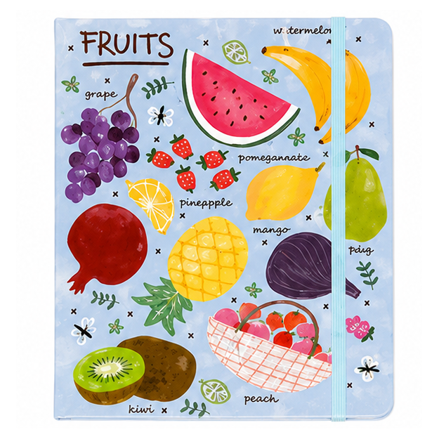 Σημειωματάριο Food & Fruits Μπλε 17835
