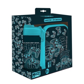 Διακάκης Must Σετ Φαγητού Gamer Φαγητοδοχείο PP 800ml-Παγούρι Αλουμινίου 500ml 000587513