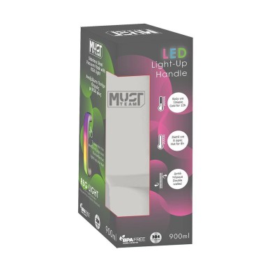 Διακάκης Must Ποτήρι Θερμός Ανοξείδωτο Μπλε 900 ml με LED φωτισμό 000587608