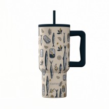 ESTIA ΘΕΡΜΟΣ STRAW TUMBLER XL SAVE THE AEGEAN 900ml SALT LIFE