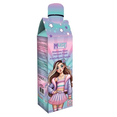 Διακάκης Must Παγούρι Θερμός Ανοξείδωτο 500ml Μωβ Fashion Girl 000587484