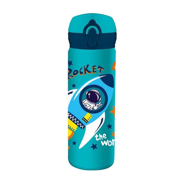 Διακάκης Must Παγούρι Θερμός Ανοξείδωτο 500ml με Καλαμάκι ''Space'' 000587463