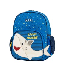 Polo Junior Fizz Σχολική Τσάντα Πλάτης Νηπιαγωγείου Μπλε Καρχαρίας 9-11-001-8448