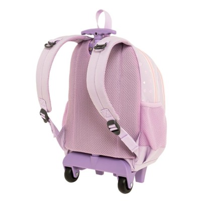 Polo Trolley Junior Fizz Σχολική Τσάντα Νηπιαγωγείου Πλάτης/Τρόλεϊ Μωβ Σκυλάκι 9-65-001-8450