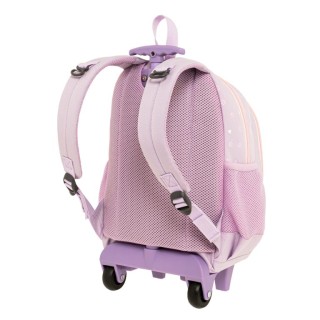 Polo Trolley Junior Fizz Σχολική Τσάντα Νηπιαγωγείου Πλάτης/Τρόλεϊ Μωβ Σκυλάκι 9-65-001-8450