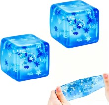 Squishy Nice Cube Antistress Παιχνίδι Μπλε Χιονονιφάδα 2605205