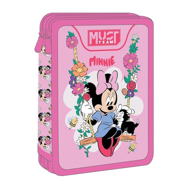 Διακάκης Must Κασετίνα Διπλή Γεμάτη Minnie Mouse Ροζ 000565994