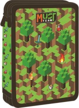 Διακάκης Must Σχολική Κασετίνα Διπλή Γεμάτη Video Game Πράσινη 000587764