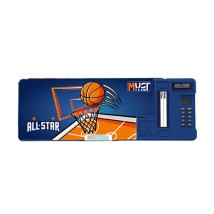Διακάκης Must Σχολική Κασετίνα Retro με Μαγνητικό Κούμπωμα Basket Μπλε 000587106