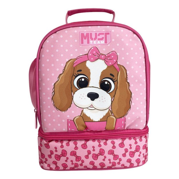 Διακάκης Must Σχολική Τσάντα Φαγητού Puppy Ροζ 000587295