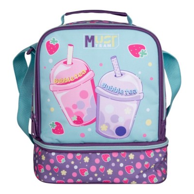 Διακάκης Must Σχολική Τσάντα Φαγητού Bubble Tea Λιλά/Γαλάζιο 000587255