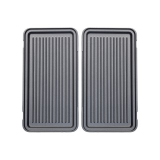 ESTIA ΤΟΣΤΙΕΡΑ BLACK & INOX 2 ΘΕΣΕΩΝ 850w ΜΕ ΑΠΟΣΠΩΜΕΝΕΣ ΑΝΤΙΚΟΛΛΗΤΙΚΕΣ ΠΛΑΚΕΣ