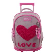 Διακάκης Must Σχολική Τσάντα Πλάτης Φούξια LOVE 000587687