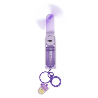 Legami Milano Good Vibes Mini Fan With Light Teddy Λιλά FAN0008
