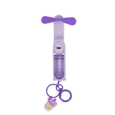Legami Milano Good Vibes Mini Fan With Light Teddy Λιλά FAN0008