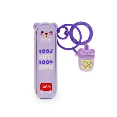 Legami Milano Good Vibes Mini Fan With Light Teddy Λιλά FAN0008