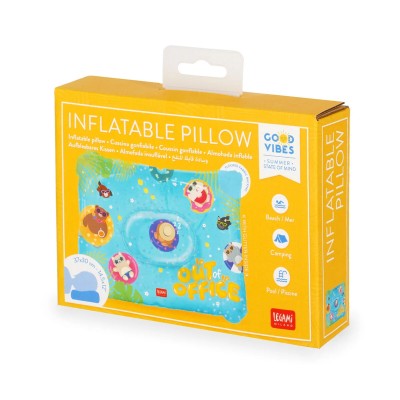 Legami Milano Good Vibes Inflatable Pillow ''Out Of Office'' 37x30cm IP0015