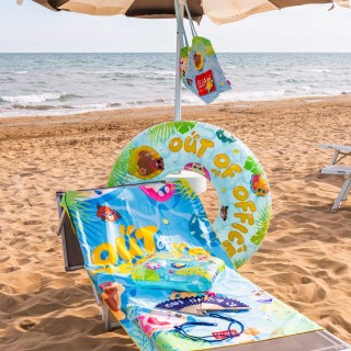 Legami Milano Good Vibes Inflatable Maxi Ring for Swimming Pool ''Out Of Office'' SWIM0019