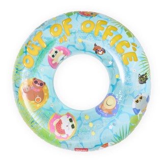Legami Milano Good Vibes Inflatable Maxi Ring for Swimming Pool ''Out Of Office'' SWIM0019