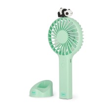 Legami Milano Good Vibes Mini Fan With Base Panda MDF0001