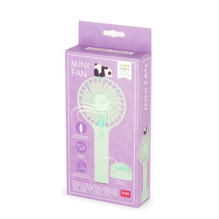 Legami Milano Good Vibes Mini Fan With Base Panda MDF0001