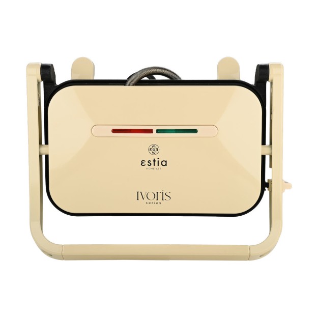 ESTIA ΤΟΣΤΙΕΡΑ IVORIS 2 ΘΕΣΕΩΝ 1300w ΜΕ ΑΝΤΙΚΟΛΛΗΤΙΚΕΣ ΠΛΑΚΕΣ