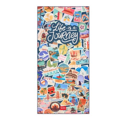 Legami Milano Good Vibes Beach Towel ''Life Is A Journey'' BT0042