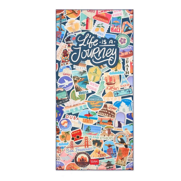 Legami Milano Good Vibes Beach Towel ''Life Is A Journey'' BT0042