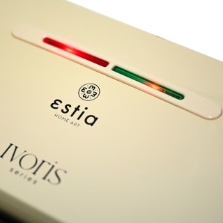 ESTIA ΤΟΣΤΙΕΡΑ IVORIS 2 ΘΕΣΕΩΝ 1300w ΜΕ ΑΝΤΙΚΟΛΛΗΤΙΚΕΣ ΠΛΑΚΕΣ