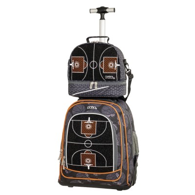Polo Trolley Orbit Σχολική Τσάντα Τρόλεϊ Δημοτικού Μαύρη Μπάσκετ 9-65-056-8423