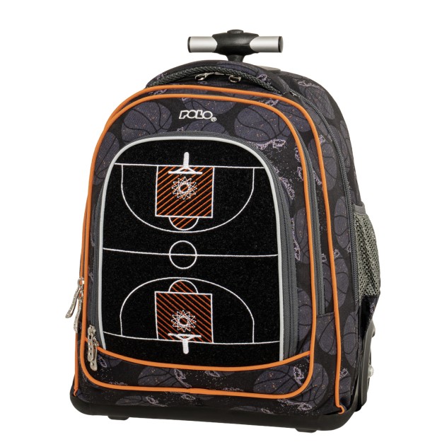 Polo Trolley Orbit Σχολική Τσάντα Τρόλεϊ Δημοτικού Μαύρη Μπάσκετ 9-65-056-8423