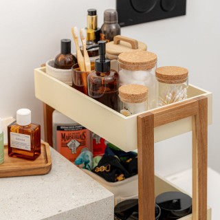 ESTIA ΤΡΟΛΕΪ ΑΠΟΘΗΚΕΥΣΗΣ ALLURE 4 ΕΠΙΠΕΔΩΝ IVORY