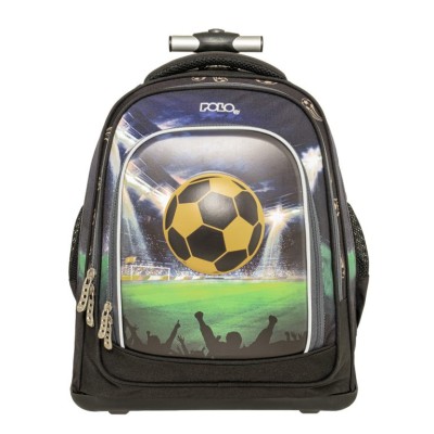 Polo Trolley Orbit Σχολική Τσάντα Τρόλεϊ Δημοτικού Μαύρη Ποδόσφαιρο 9-65-056-8424